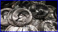 (40) Mixed Date Washington Silver Quarter Roll BU Uncirculated US Coin Lot