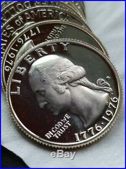 40% Silver Proof Bicentennial Quarter Full Roll
