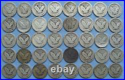 40 Standing Liberty Quarters 1925-1930 P/D/S (25C 1 Roll $10 face value)