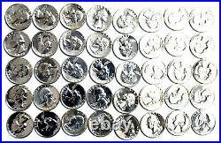 40pc Roll of 1959 25c Washington Silver Quarter Dollar Proof Coins