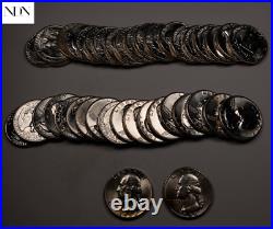 40x 1958 Washington Quarter Roll Gem BU++ 40 Coins 90% Silver #QR18