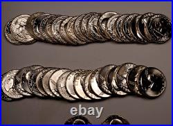 40x 1958 Washington Quarter Roll Gem BU++ 40 Coins 90% Silver #QR18