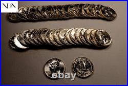 40x 1959 TY B Washington Quarter Roll Gem BU++ 40 Coins TYPE B Rev #QR11