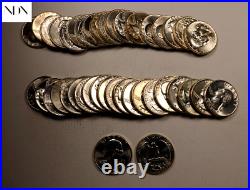40x 1959 Washington Quarter Roll Gem BU++ 40 Coins 90% Silver #QR39