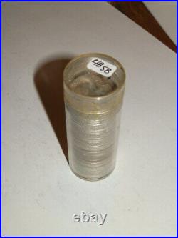 #4858, Roll Wash Silver Qrts 30's. 40's 50's Many D Mintmarks