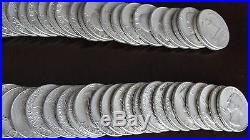 4 Roll Lot of 90% Silver Washington Quarters Free Shipping $40 Face Value