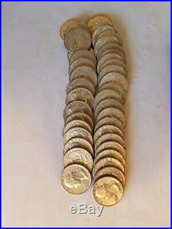 4 Rolls of Washington Quarters 90% Silver $40 face value