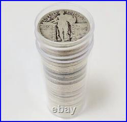 50 Silver Standing Liberty Quarter Roll