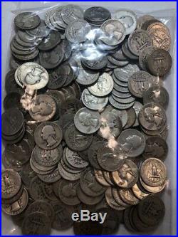$50 face value, 5 ROLLS silver Washington quarters. (200 90% silver coins)