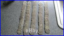 5 ROLLS, 200 MIXED DATES WASHINGTON SILVER QUARTERS, VERY NICE cond, 1940-1964'D