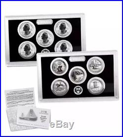 5 Rolls 1 of Each 2018 S Mint Silver Reverse Proof Quarter 200 90% SILVER Coins