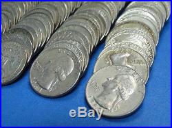 5 Rolls Washington 90% Silver Quarters 1960 1961 1962 1963 1964