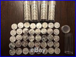 5x 1963 Canada Silver Quarter Rolls Uncirculated PL BU Coin $50 Face @ Melt $