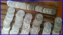 $65 FACE VALUE 6 QUARTER rolls (240 coins) + 1dime roll (50)90% Silver 7 Rolls