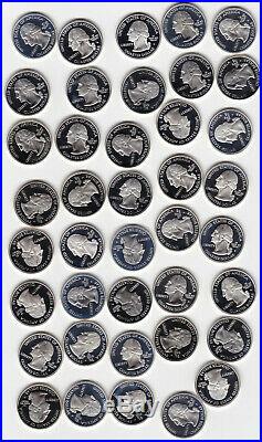 90% SILVER Proof ROLL of 40 Quarters GEM Deep CAMEO PROOFS = $10 Face