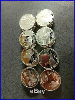 90% SILVER Proof ROLL of 40 Quarters GEM Deep CAMEO PROOFS = $10 Face