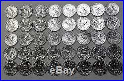 90% Silver 1963-P Washington Quarter Roll AU++ to BU