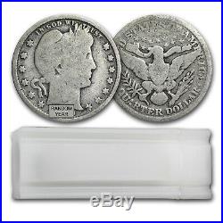 90% Silver Barber Quarters 40-Coin Roll Avg Circ SKU #13642