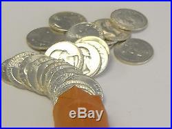 90% Silver Bu/uncirculated Silver1964 Quarters Roll- 40pcs $10face Bu/au