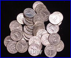 90% Silver Quarter Roll Mixed Dates And Mint Marks