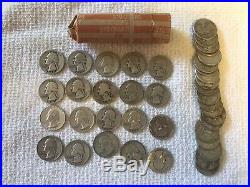 90% Silver Quarters Roll Of 40 $10 Face Value Washington QUANTITY AVAILABLE