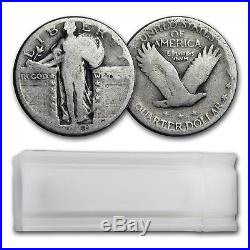 90% Silver Standing Liberty Quarters 40-Coin Roll (Dateless) SKU#167310
