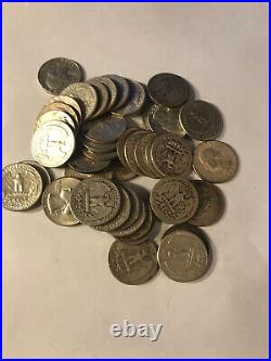 90% Silver Washington Quarters $10 40-Coin Roll