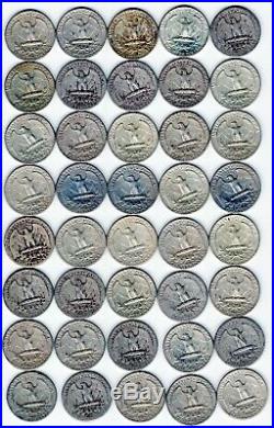 90% Silver Washington Quarters Roll of 40 $10 Face Value (item 18)