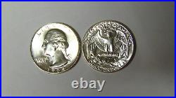 AU/BU Roll 1964-P Washington Silver Quarters Forty 90% Silver Coins