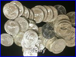 BU Roll 1964 BU Silver Washington Quarters Beautiful 40 Coins Free Ship
