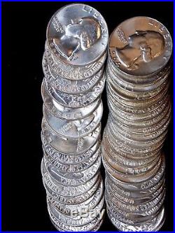 BU Roll of Mixed Date 1958-1964 Washington Silver Quarters (40 Coins) ECC&C, Inc