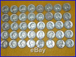 COLLECTIBLE 1 Roll Of 1963 90% Silver Washington Quarters $10 Face Value