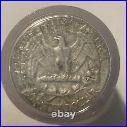 Circulated 1964 D Silver Quarter/25c 40 Coin Roll