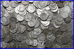FOUR (4) ROLLS OF WASHINGTON QUARTERS (1932-64) 90% Silver (160 Coins) A80