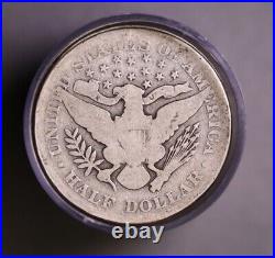 FULL DATES Roll Of 20 $10 Face Value 90% Silver Barber Half Dollars