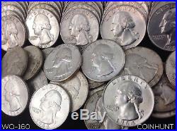 FULL DATE NICE ROLLS $40.00 Face Value 90% Silver Washington Quarters