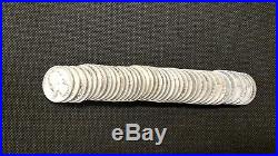 FULL DATE Roll Of 40, 90% Silver, 1964 & prior 25 Cent Washington Quarters
