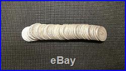 FULL DATE Roll Of 40, 90% Silver, 1964 & prior 25 Cent Washington Quarters