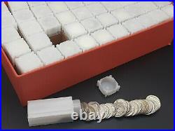 Full Box of 50 Rolls of 40 90% silver Washington Quarters mixed dates & grade