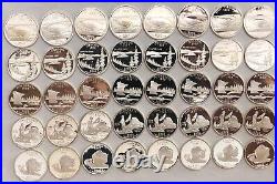 (Full ROLL of 40) 2005-S SILVER gem PROOF State Quarters, 8 of each state