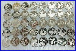 Full Roll (40 Coins) $10 Face of Proof 90% Silver State Quarters All Design L480