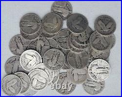 Full Roll (40) Pre-1930 Quarters 36 Have dates, 39-Standing Liberty, 1 Barber