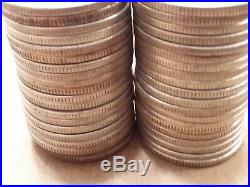 Full Roll 90% Silver 40 Washington Quarters $10 Face Value FREE PRIORITY Lot#5/5