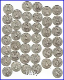 Full Roll of (40) 1940's Washington Silver Quarters and MS 65 ICG 1946-S Quarter