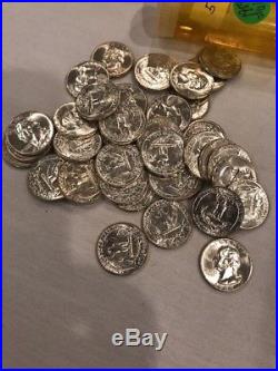 Gem Roll Of 40 Uncirculated 1959 D Silver Washington Quarters #We
