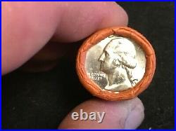 HALF Roll Of 1954 D Washington OBW 90% Silver Quarters BU. $5