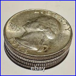 Lot of 40 US Washington Quarter (Roll) 1932-1964 Silver
