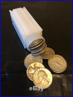 (Lot of 4 Rolls) $10 FV Quarters 90% Silver 40-Coin Roll