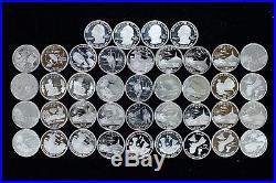 Mixed Date State Quarter 25c Choice Proof 90% Silver 40 Coins Full Roll