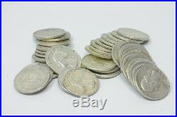 Mixed Lots 1932 1964 Silver Washington Quarter $10 Roll Coin